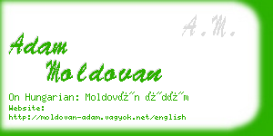 adam moldovan business card